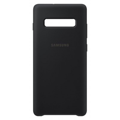 Samsung Original S10+ Silicone Phone Cover - Black