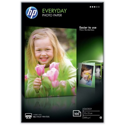HP Everyday 10x15cm Gloss Photo Paper - 100 Sheets