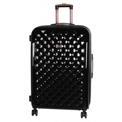 it Luggage Large Expandable 8 Wheel Hard Suitcase - Black