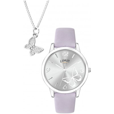 Limit Silver Ladies Watch and Pendant Set