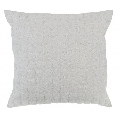 AH circles grey embroidered cushion