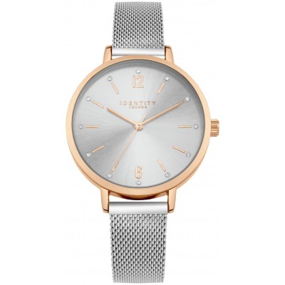 IDENTITY ROSE DIAL MESH STRAP WATCH