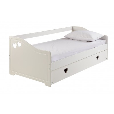 Argos Home Mia White Day Bed & 2 Kids Mattresses