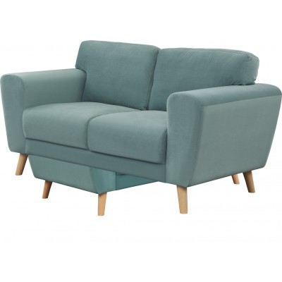 HAB SNUGGLE 2 SEATER SOFA VELVET TEAL