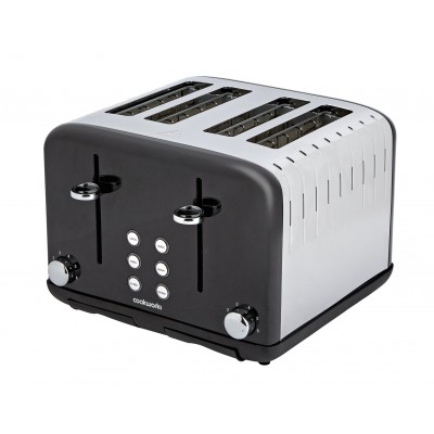 Cookworks Pyramid 4 Slice Toaster - Black
