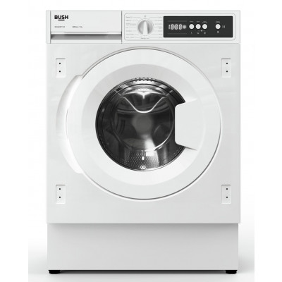Bush WMSAEINT712W 7KG 1200 Spin Integrated Washing Machine