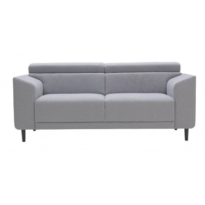 Argos Home Jonas 3 Seater Fabric Sofa - Light Grey