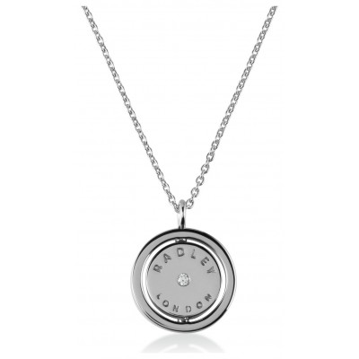RADLEY SILVER DISK NECKLACE