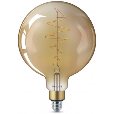Philips LED Filament E27 6.5W (40W) Dim Giant Bulb + Cord