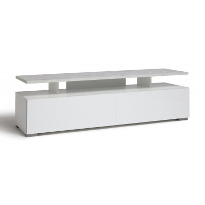 Habitat Floating Top TV Unit - Black & Brown