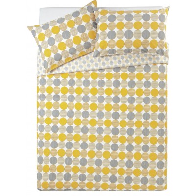 Home Mustard and Grey Circle Double