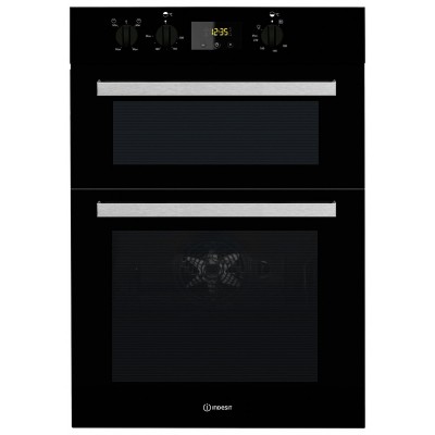 Indesit IDD6340 Built In Double Electric Oven - White