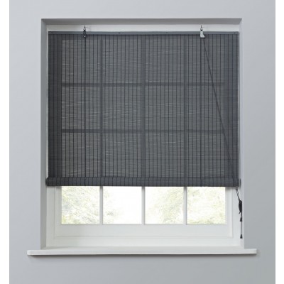 Habitat Bamboo Grey Roller Blind - 180cm