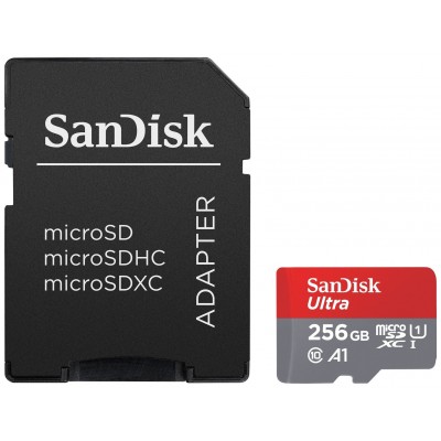 SANDISK ULTRA 256GB MICRO SD WITH SDHC