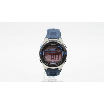 Lorus Men's Blue Silicone Strap Watch