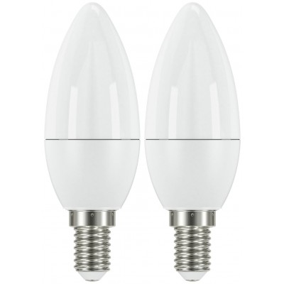 HOME LED FROSTED CANDLE 40W DIM SES 2PK