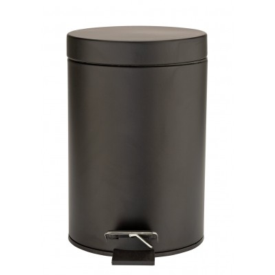 Argos Home 3 Litre Slow Close Bathroom Bin - Matte Black