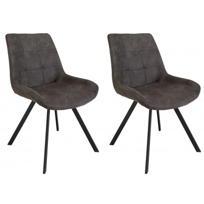 HAB PAIR TRIBECA MF CHAIRS BLK