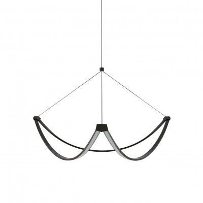 HABITAT HIGGIN LED CEILING LIGHT BLACK