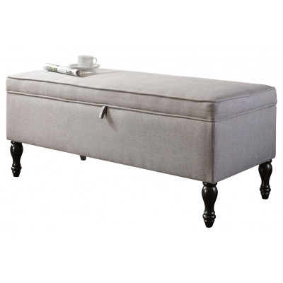 WINDSOR CUSHIONED OTTOMAN GREY