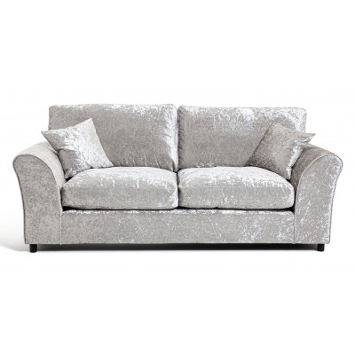 AH MEGAN 3 SEATER SOFA SILVER