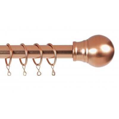 Argos Home Rose Gold Extendable Curtain Pole - 110cm - 300cm