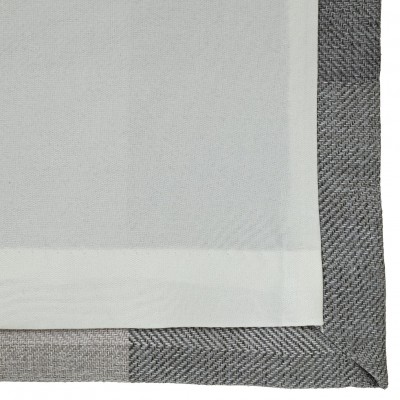 Argos Home Block Check Lined Eyelet Curtains - Grey