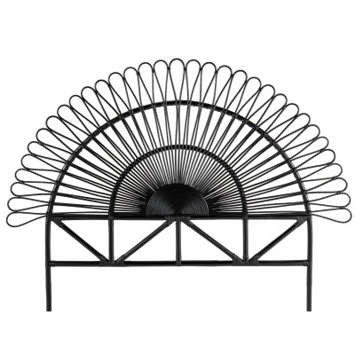 Habitat Merak Rattan Kingsize Headboard - Black