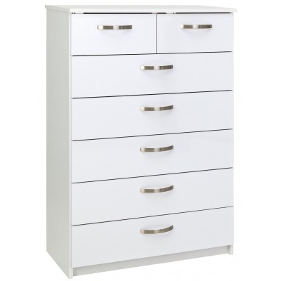 Argos Home Cheval 5+2 Drawer Chest of Drawers - White