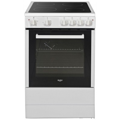 Bush B60SCWX 60cm Single Electric Cooker - White