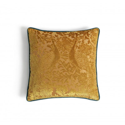 HAB MANOR HOUSE FLOCK CUSHION 43X43 GOLD