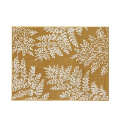 Argos Home Fern Leaf Rug - 160x120cm - Mustard