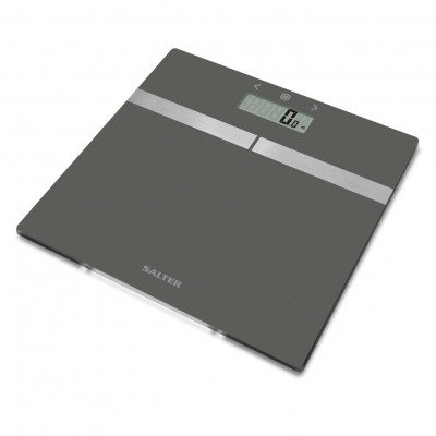 Salter Glass Body Analyser Bathroom Scales - Silver