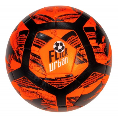 Football Flick Urban Size 5 Football - Orange and Black