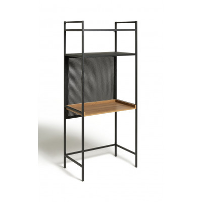 Habitat Turner 2 Shelf Office Desk - Black