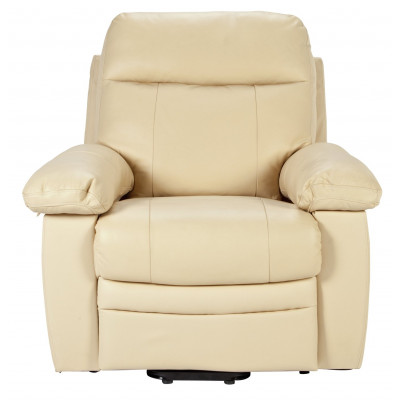 Argos Home Paolo Leather Mix Rise & Recline Chair - Ivory
