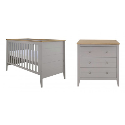 Cuggl Canterbury 2 Piece Nursey Furniture Set - Grey