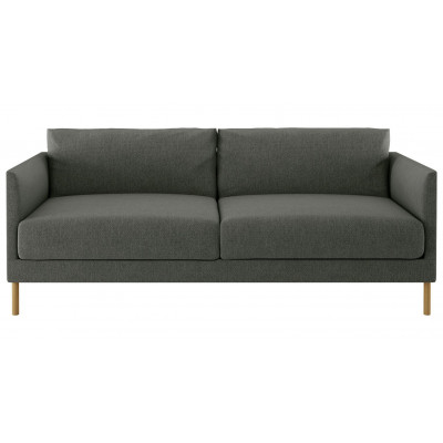 Habitat Hyde 3 Seater Fabric Sofa - Charcoal