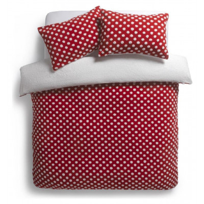 HAB RED TUFTED SPOT FLEECE SB