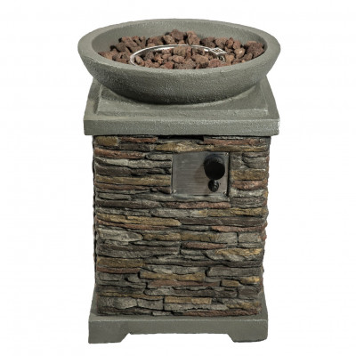 Teamson Home HF29308AA UK Gas Fire Pit With Cover