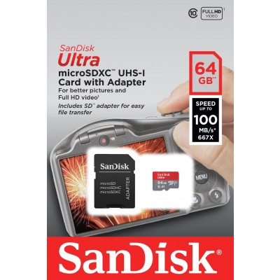 SANDISK ULTRA 64GB MICRO SD TABLET