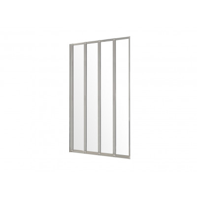 Argos Home 1400x840mm Folding Bath Shower Screen - Silver