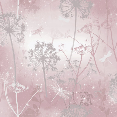 ARTHOUSE DAMSELFLY BLUSH WALLPAPER