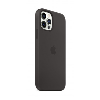 Apple iPhone 12/12 Pro Silicone MagSafe Phone Case - Black