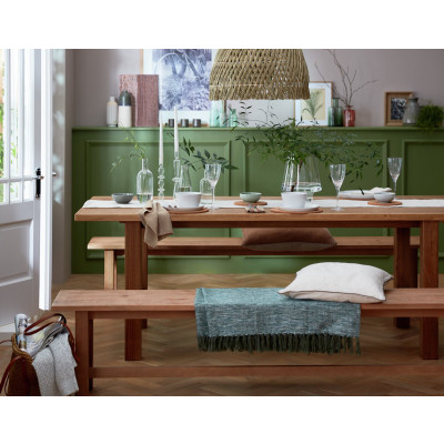 Habitat Denver Solid Wood 8 Seater Refectory Table - Pine