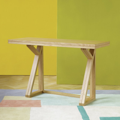 Habitat Heath Oak Veneer 4 Seater Folding Table - Walnut