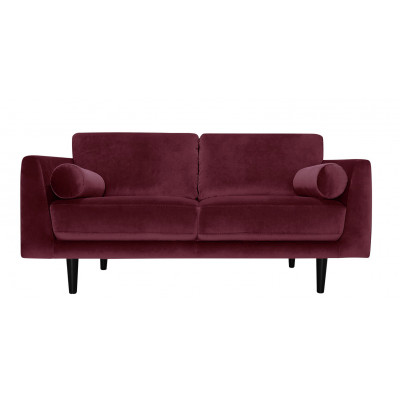 HAB JACKSON 3 SEATER BURGANDY VELVET