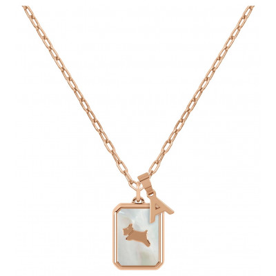 Radley 18ct Rose Gold Plated Silver Initial Charm Pendant A