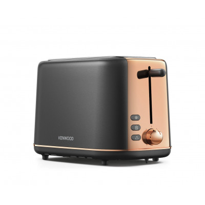 Kenwood TCP05.C0DG Abbey Lux 2 Slot Toaster - Dark Grey/Gold