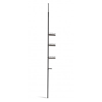 Argos Home Shower Organiser Pole - Black